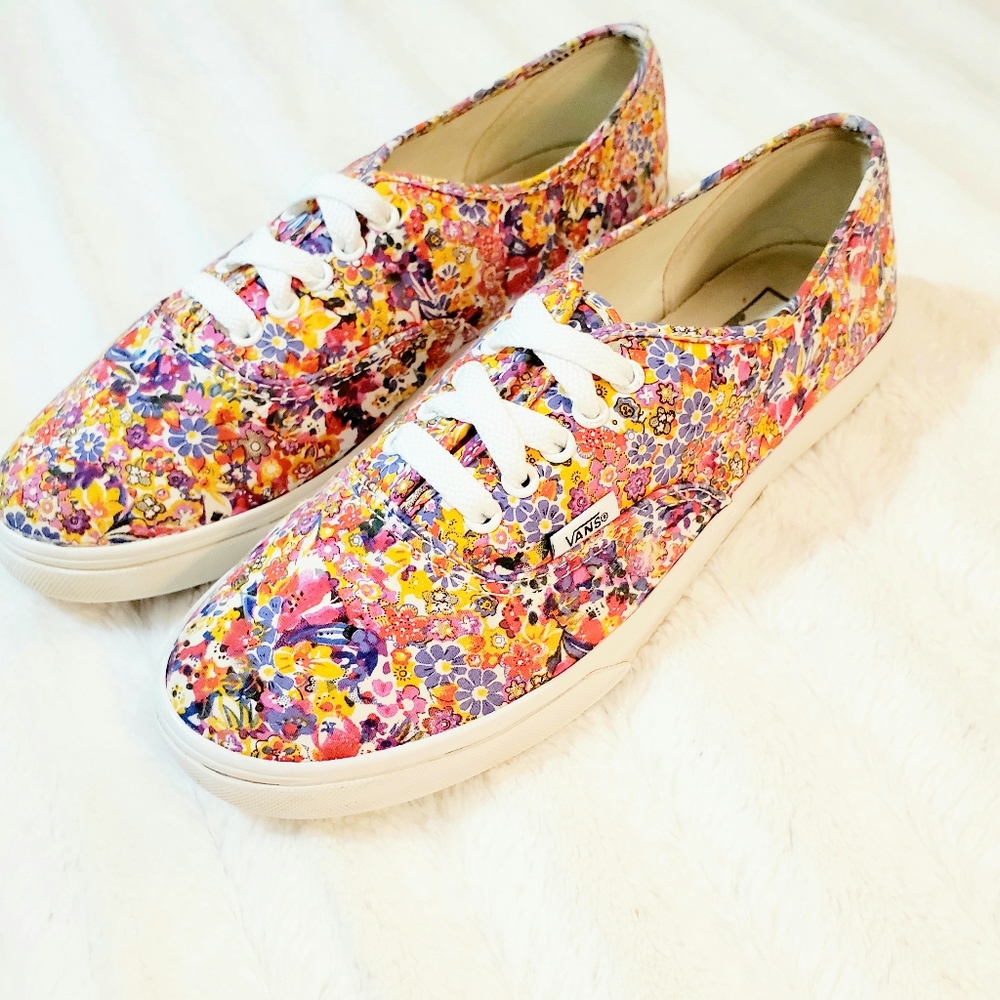 Vans floral slim low